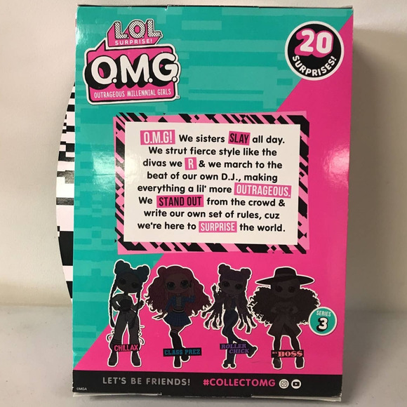 LOL Surprise OMG Chillax Fashion Doll Dress Up Doll Set with 20 Surprises - Picture 5 of 5